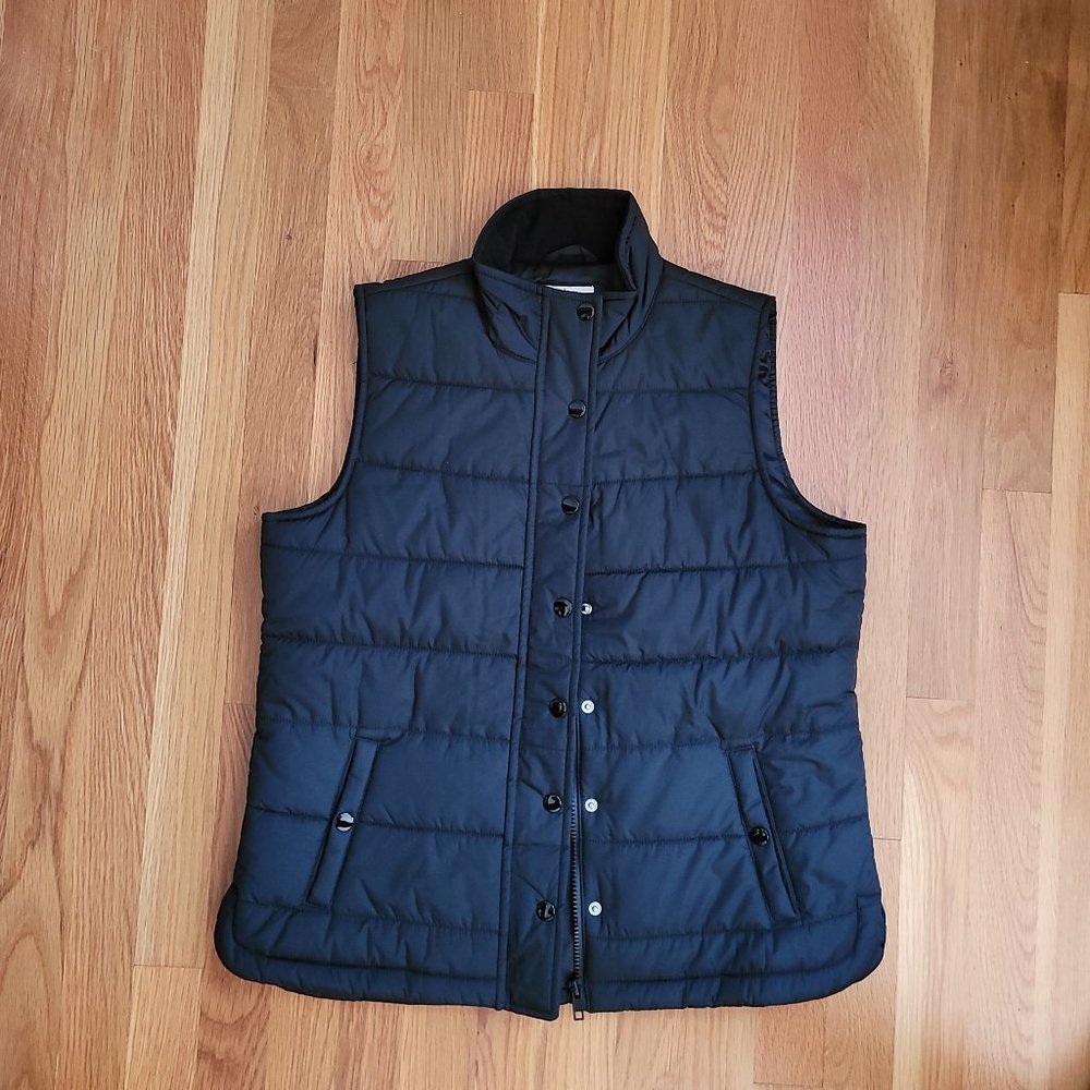 Style & Co. Puffer Vest Black, Size Small NWT